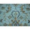 Oushak And Peshawar Wool Hand Knotted Rug Blue 12.2x15.3 -O076107