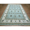 Oushak And Peshawar Wool Hand Knotted Rug Blue 9.1x11.11 -O076132