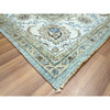 Oushak And Peshawar Wool Hand Knotted Rug Blue 8.1x9.10 -O076133
