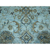 Oushak And Peshawar Wool Hand Knotted Rug Blue 8.0x8.1 -O076134