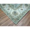 Oushak And Peshawar Wool Hand Knotted Rug Blue 8.0x8.1 -O076134