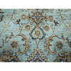 Oushak And Peshawar Wool Hand Knotted Rug Blue 7.0x7.0 -O076138