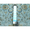 Oushak And Peshawar Wool Hand Knotted Rug Blue 2.6x14.0 -O076129