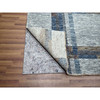 Modern and Contemporary Wool Hand Knotted Rug Ivory 9.0x12.1 -O076153