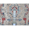 Oushak And Peshawar Wool Hand Knotted Rug Blue 8.9x11.9 -O010142