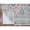 Oushak And Peshawar Wool Hand Knotted Rug Blue 8.9x11.9 -O010142