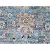 Oushak And Peshawar Wool Hand Knotted Rug Blue 7.8x9.8 -O010146