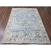 Oushak And Peshawar Wool Hand Knotted Rug Blue 7.8x9.8 -O010146
