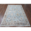 Oushak And Peshawar Wool Hand Knotted Rug Blue 8.11x11.9 -O010147