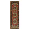Heriz Wool Hand Knotted Rug Red 2.6x7.9 -O091225