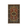 Heriz Wool Hand Knotted Rug Red 3.1x5.1 -O091230