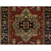 Heriz Wool Hand Knotted Rug Red 2.8x9.11 -O091243
