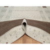 Modern and Contemporary Wool Hand Knotted Rug Ivory 7.9x9.8 -O091218