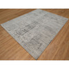 Modern and Contemporary Wool Hand Knotted Rug Grey 8.2x10.1 -O091282