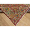 Oushak And Peshawar Wool Hand Knotted Rug Red 6.0x8.10 -O091132