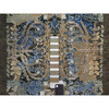 Modern and Contemporary Wool & Silk Hand Knotted Rug Brown 1.11x3.0 -O091154