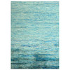 Modern and Contemporary Sari Silk Hand Knotted Rug Blue 8.7x12.2 -O076074