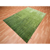 Modern and Contemporary Wool Hand Knotted Rug Green 6.1x8.10 -O075516
