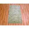 Modern and Contemporary Wool Hand Knotted Rug Green 2.0x3.0 -O076090