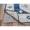Oushak And Peshawar Wool Hand Knotted Rug Blue 4.8x6.9 -O01414