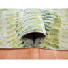 Modern and Contemporary Silk Hand Knotted Rug Green 7.11x8.0 -O075558