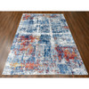 Modern and Contemporary Silk Hand Knotted Rug Blue 8.9x11.7 -O010213
