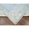 Oushak And Peshawar Wool Hand Knotted Rug Blue 9.0x11.11 -O010223