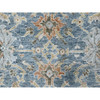 Oushak And Peshawar Wool Hand Knotted Rug Blue 8.11x11.11 -O010229