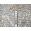 Oushak And Peshawar Wool Hand Knotted Rug Grey 9.0x12.1 -O010239