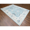 Oushak And Peshawar Wool Hand Knotted Rug Blue 9.0x11.11 -O010240