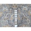 Oushak And Peshawar Wool Hand Knotted Rug Grey 2.7x8.5 -O010247