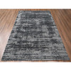 Modern and Contemporary Wool & Silk Hand Loomed Rug Black 8.3x10.0 -O010268