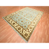 Rajasthan Wool & Silk Hand Knotted Rug Blue 9.0x12.5 -O075595
