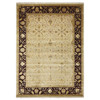 Rajasthan Wool & Silk Hand Knotted Rug Ivory 8.9x12.1 -O075597