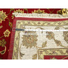 Rajasthan Wool & Silk Hand Knotted Rug Red 4.2x4.11 -O075605