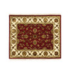 Rajasthan Wool & Silk Hand Knotted Rug Red 4.2x4.11 -O075605