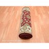 Rajasthan Wool & Silk Hand Knotted Rug Red 2.6x9.5 -O075616