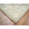 Oushak And Peshawar Wool Hand Knotted Rug Grey 9.1x12.3 -O076163