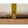 Modern and Contemporary Wool Hand Knotted Rug Ivory 2.4x11.5 -O091301