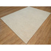 Modern and Contemporary Wool Hand Knotted Rug Ivory 8.10x11.8 -O091347