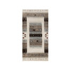 Modern and Contemporary Wool Hand Knotted Rug Ivory 2.3x4.6 -O091330