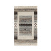 Modern and Contemporary Wool Hand Knotted Rug Ivory 2.10x5.1 -O091333