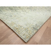 Modern and Contemporary Wool Hand Knotted Rug Green 7.11x10.1 -O083127