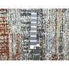 Modern and Contemporary Wool Hand Knotted Rug Grey 4.1x6.3 -O083179
