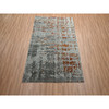 Modern and Contemporary Wool Hand Knotted Rug Grey 4.0x5.8 -O083181