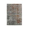 Modern and Contemporary Wool Hand Knotted Rug Grey 4.0x5.8 -O083181