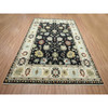 Tribal & Geometric Wool Hand Knotted Rug Black 7.11x10.1 -O083201