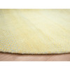 Modern and Contemporary Wool & Silk Hand Knotted Rug Yellow 7.10x7.10 -O083212