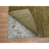 Modern and Contemporary Wool & Silk Hand Knotted Rug Brown 2.8x12.3 -O083224