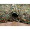 Modern and Contemporary Wool & Silk Hand Knotted Rug Green 9.11x14.6 -O083237
